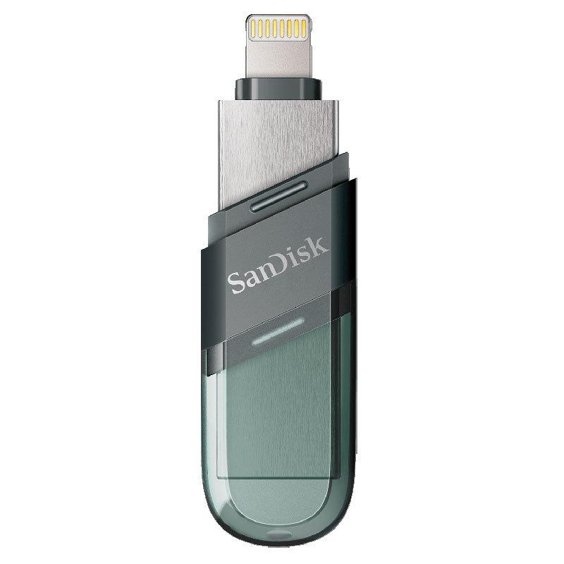USBメモリ256GB SanDisk iXpand Flash Drive Flip iPhone iPad/PC用  Lightning+USB3.1-A キャップ式 海外パッケージSDIX90N-256G-GN6NE翌日配達