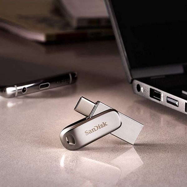 USBメモリ512GB SanDisk USB3.1 Gen1-A/Type-C 両コネクタ搭載Ultra Dual Drive Luxe R:150MB/s 回転式SDDDC4-512G-G46並行輸入品 翌日配達_4