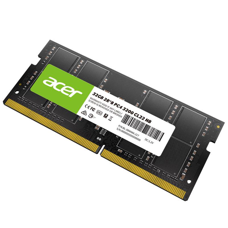 AcerノートPC用メモリ PC4-25600(DDR4-3200) 64GB(32GBx2枚) DDR4 DRAM SODIMM SD100-32GB-3200-2R8 永久保証 正規販売代理店品 ネコポス送料無料 翌日配達対応｜jnh｜03