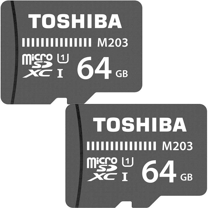 microSDカード マイクロSD microSDXC NEW売り切れる前に☆ 64GB 2個セットお買得 Toshiba 東芝 内祝い 100MB U1 UHS-I 海外パッケージ品 夏のセール S