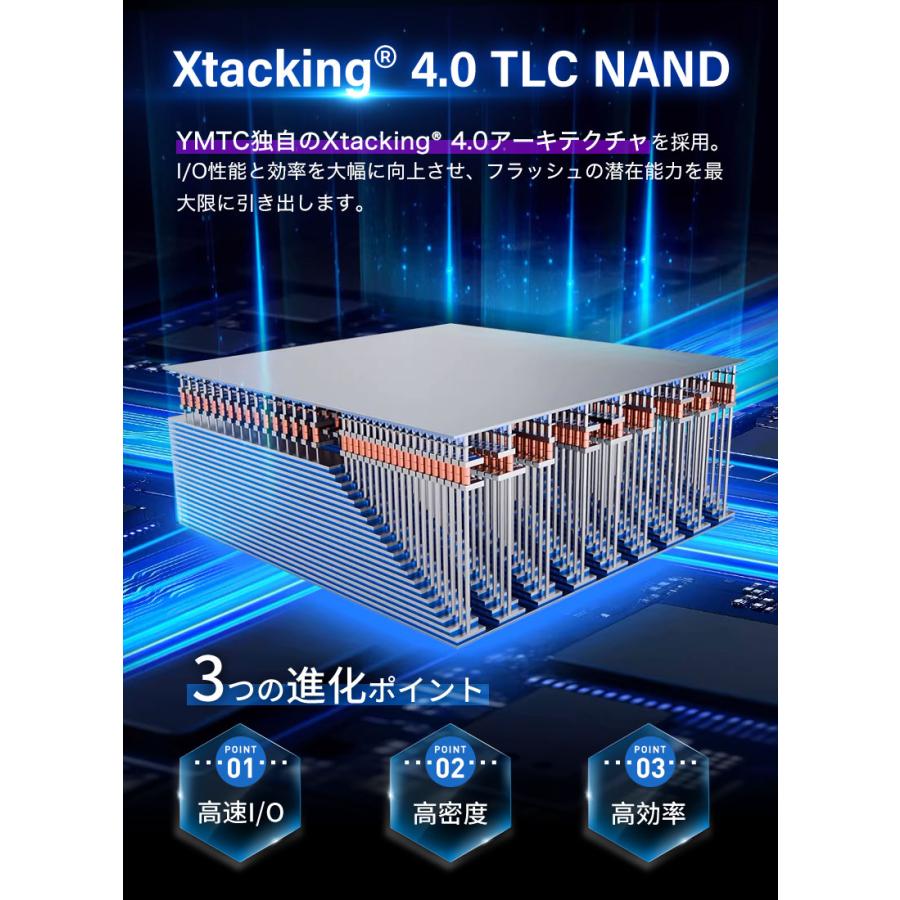 ZHITAI YMTC ZHITAI 1TB 内蔵SSD NVMe 2.0 M.2 2280 R:7400MB/s W