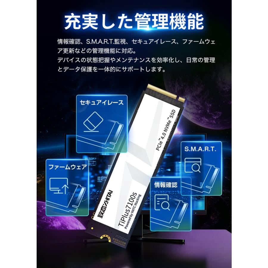 ZHITAI YMTC ZHITAI 1TB 内蔵SSD NVMe 2.0 M.2 2280 R:7400MB/s W
