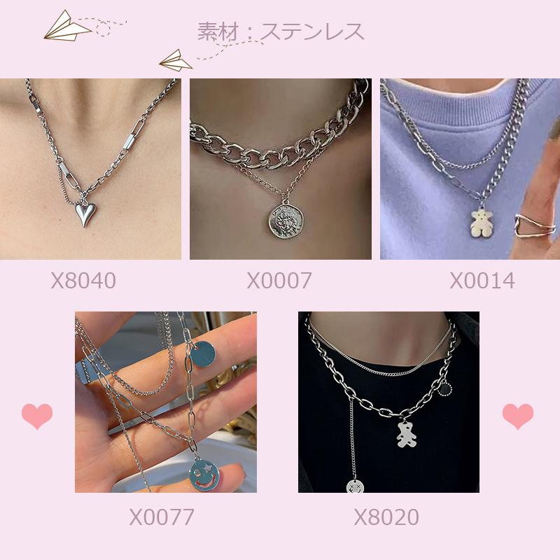 ネックレス レディース 首チェーン 鎖骨チェーンネックレス