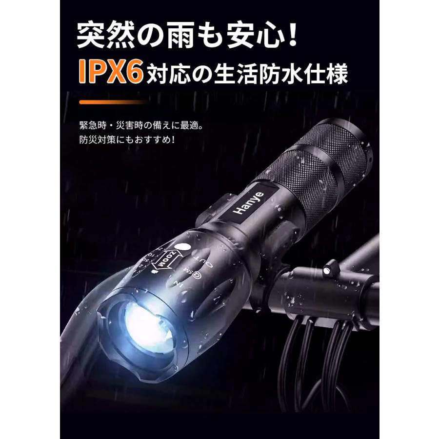 懐中電灯 LEDライト 電池式 ハンディライト ハンドライト 超高輝度led