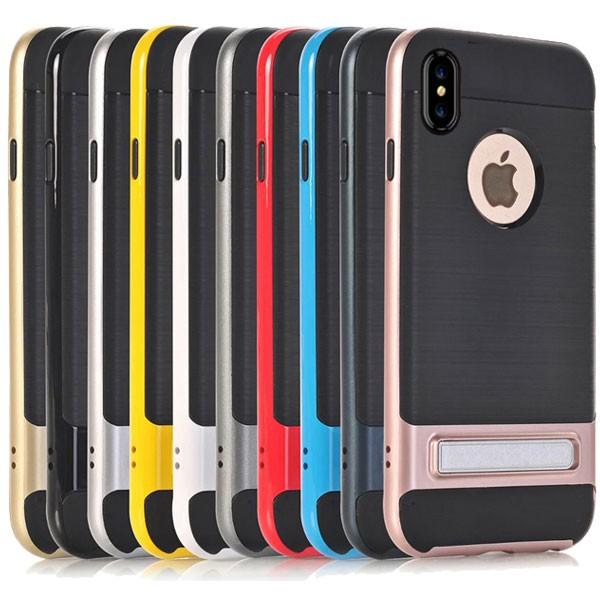 iPhone X ケース カバー 耐衝撃 スマホカバー スタンド機能付き 翌日