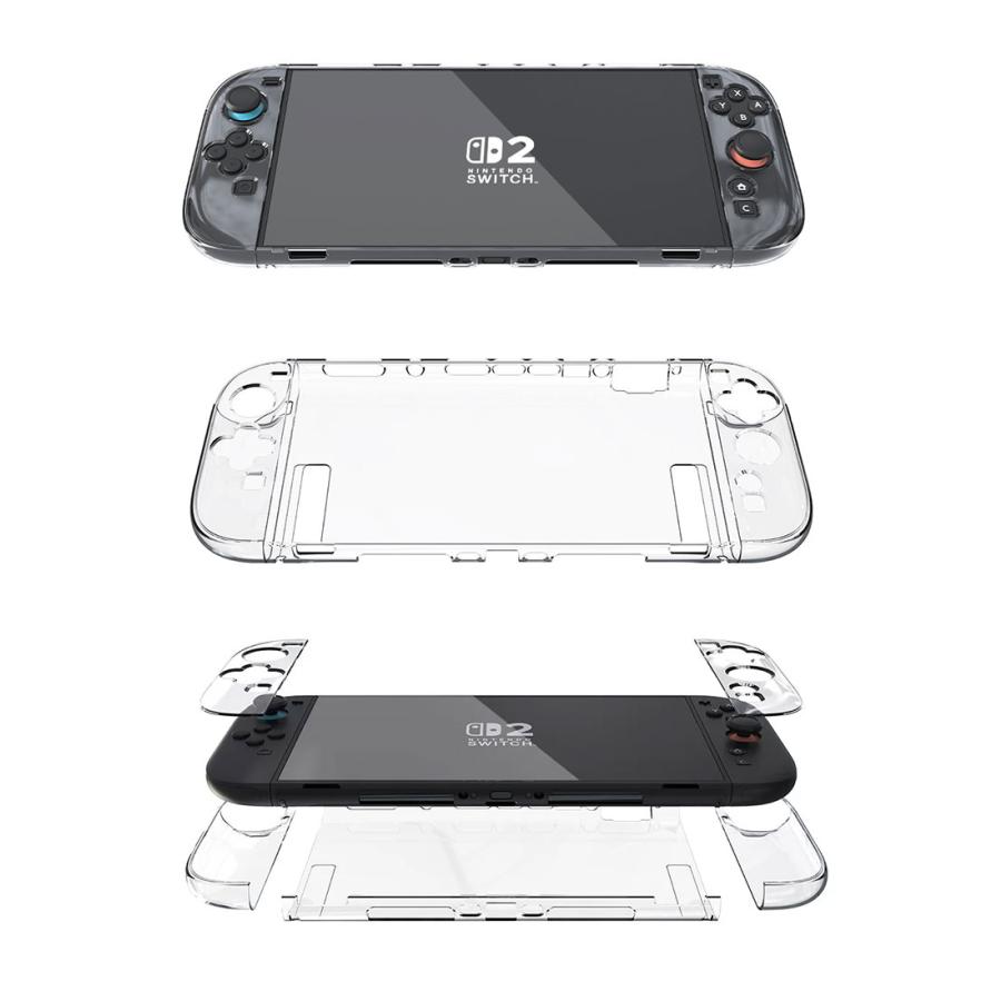 Nintendo Switch 2 用 クリアケース セパレート式 PC素材ハードカバー