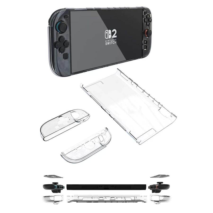 Nintendo Switch 2 用 クリアケース セパレート式 PC素材ハードカバー