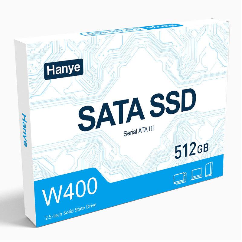 Hanye製 SSD 512GB 内蔵型 2.5インチ SATAIII 6Gb/s R:520MB/s アルミ製筐体 3D TLC W400 国内3年保証 翌日配達・ネコポス送料無料 | Hanye | 16
