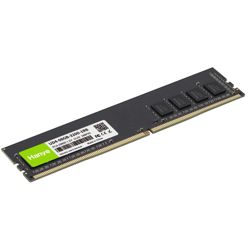 デスクトップPC用メモリ PC4-25600(DDR4-3200) 16GB(8GBx2枚) DIMM Hanye 1.2V CL22 288pin UD4-08GB-3200-1R8 5年保証 翌日配達・ネコポス｜jnhshop｜02