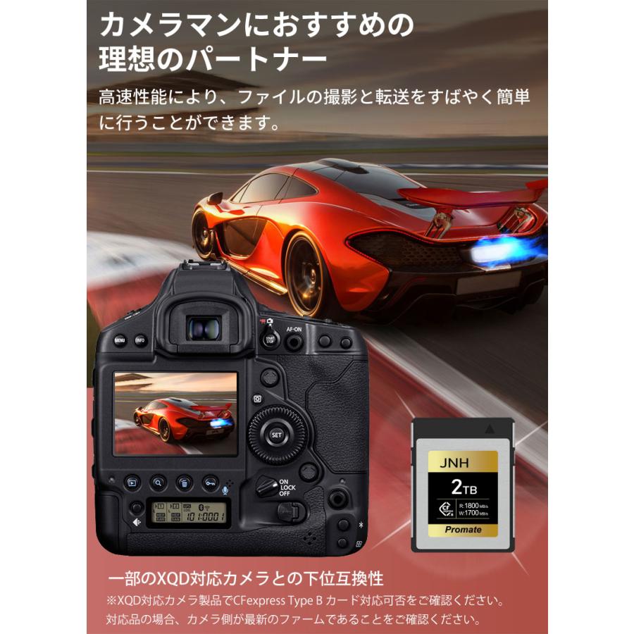 JNH ポイント2倍 JNH CFexpress Type B メモリーカード 512GB R:1800MB
