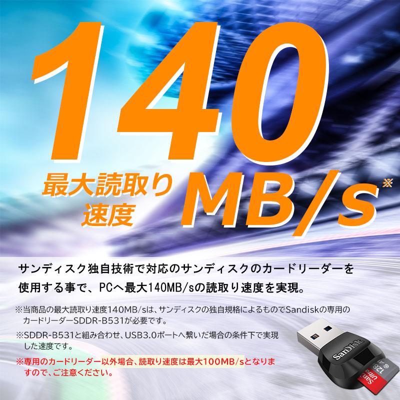 【2個セット】microSDXC 128GB SanDisk R:140MB A1 UHS-1 U1 海外パッケージ Nintendo Switch対応 送料無料 SA3310QUAB-128G-2P｜jnhshop｜02