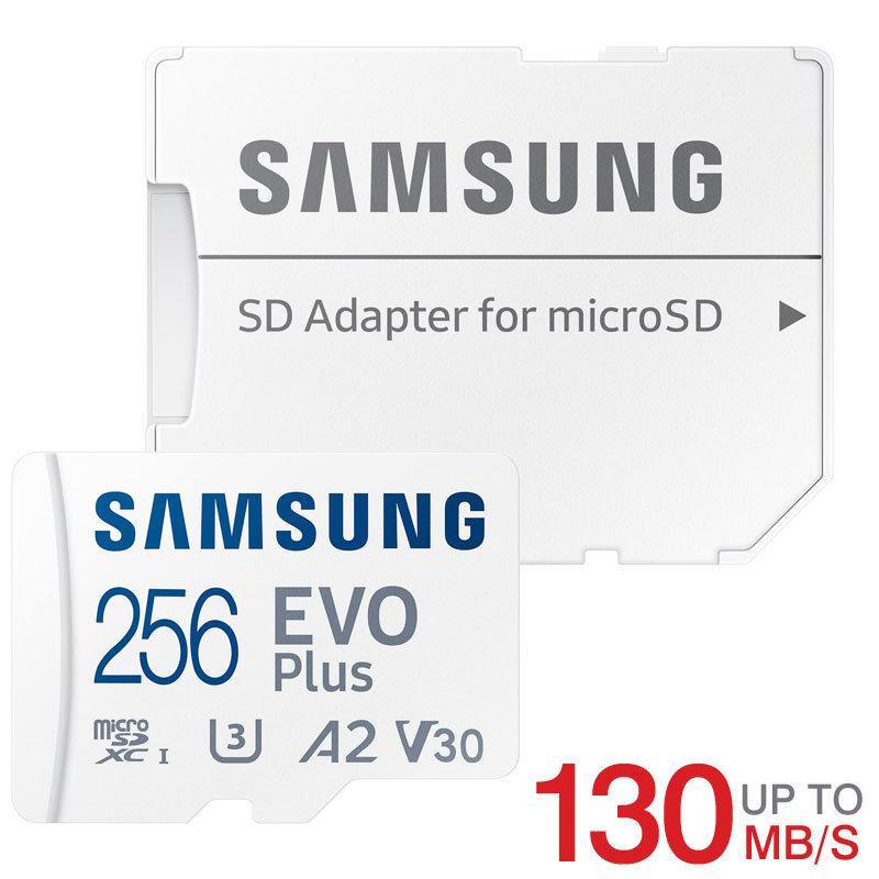 microSDXC 256GB SAMSUNG EVO Plus UHSI U3 A2 V30 R130MB/s Nintendo