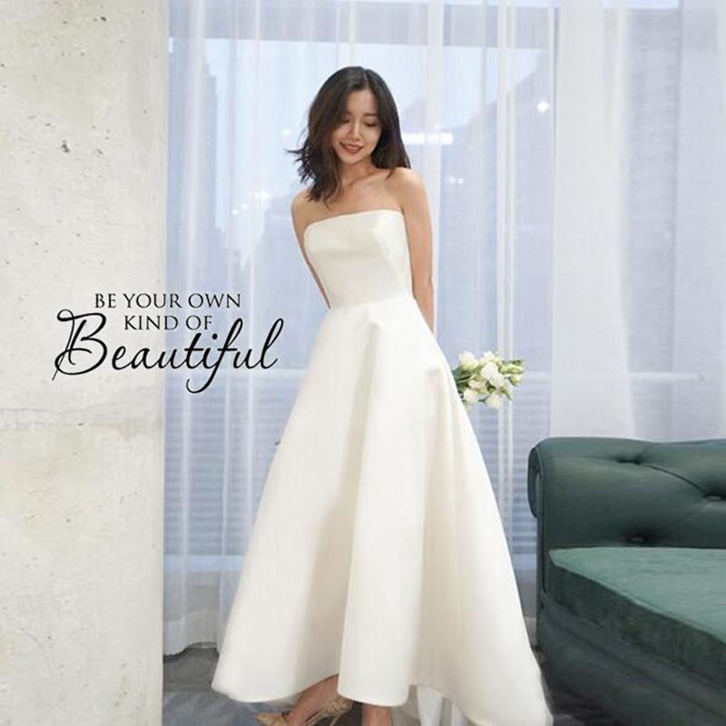 はこぽす対応商品 Wedding 花嫁 ドレス 二次会 ミモレ丈 ミニドレス ウェディグドレス Dress 衣装 演奏会 海外挙式 白ワンピース カジュアル ミニ 結婚式 パーティドレス パーティドレス 商品到着後レビューを書いて次回使用 Offクーポンをget はい レビューを