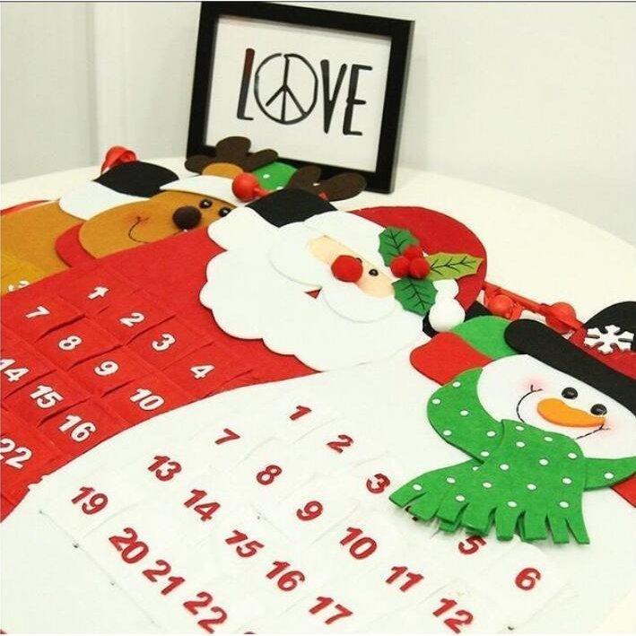 アドベントカレンダー 3030 子供 クリスマス  カウント サンタ 帽子 装飾 飾り