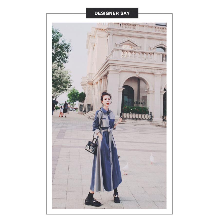 春コーデ ワンピース レディース 春 秋 Aライン ロング キレイめ シャツ 長袖ワンピース 切り替え 体型カバー 秋 着痩せ おしゃれ 代 30代 40代 50代 G16 Qun73 J N 通販 Yahoo ショッピング