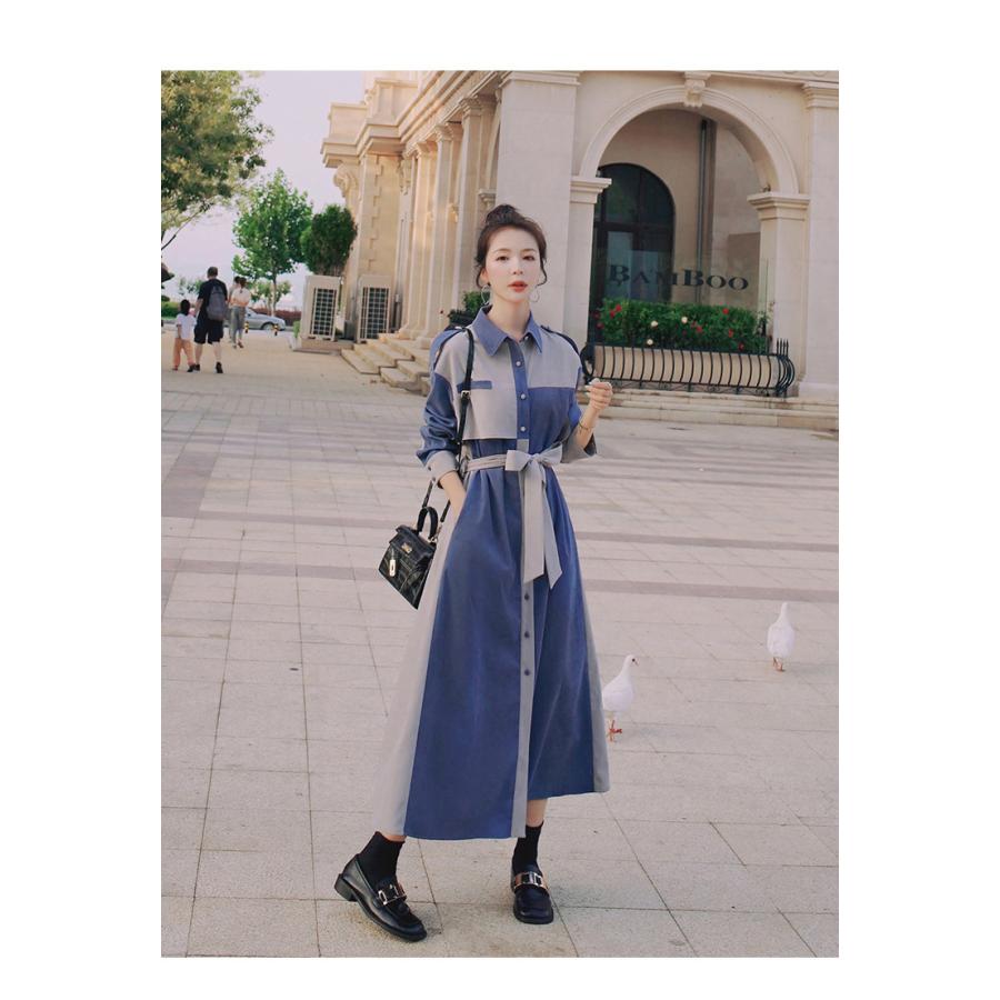 春コーデ ワンピース レディース 春 秋 Aライン ロング キレイめ シャツ 長袖ワンピース 切り替え 体型カバー 秋 着痩せ おしゃれ 代 30代 40代 50代 G16 Qun73 J N 通販 Yahoo ショッピング