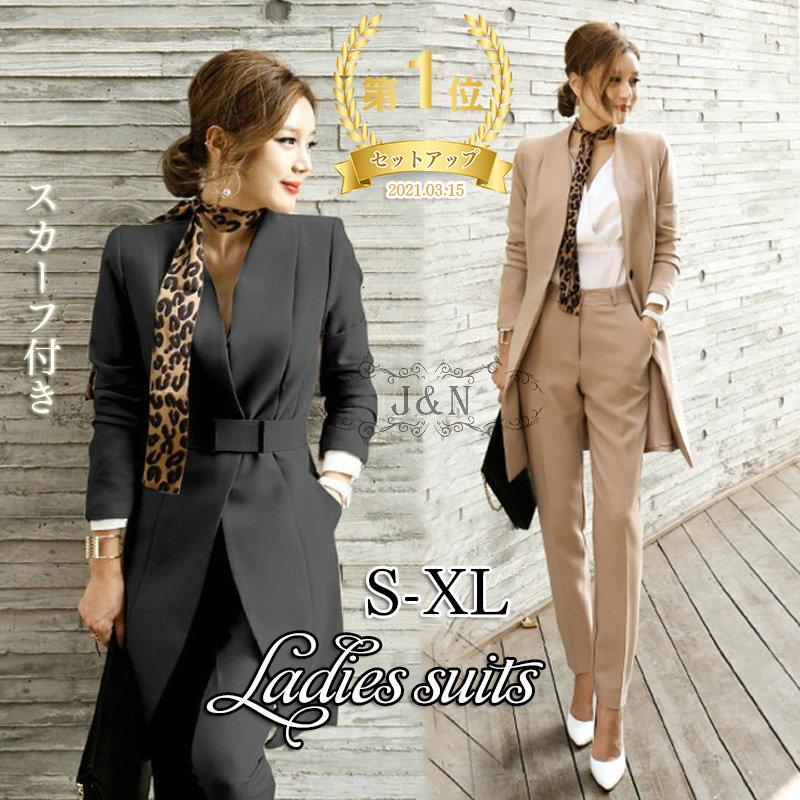 入学式 卒業式 服 母 セットアップ レディース パンツスーツ 春 秋 スカーフ付き 卒園式 フォーマル セレモニースーツ 女性 通勤 オフィス Ol 40代 ヒョウ柄 G16 Qun87 J N 通販 Yahoo ショッピング