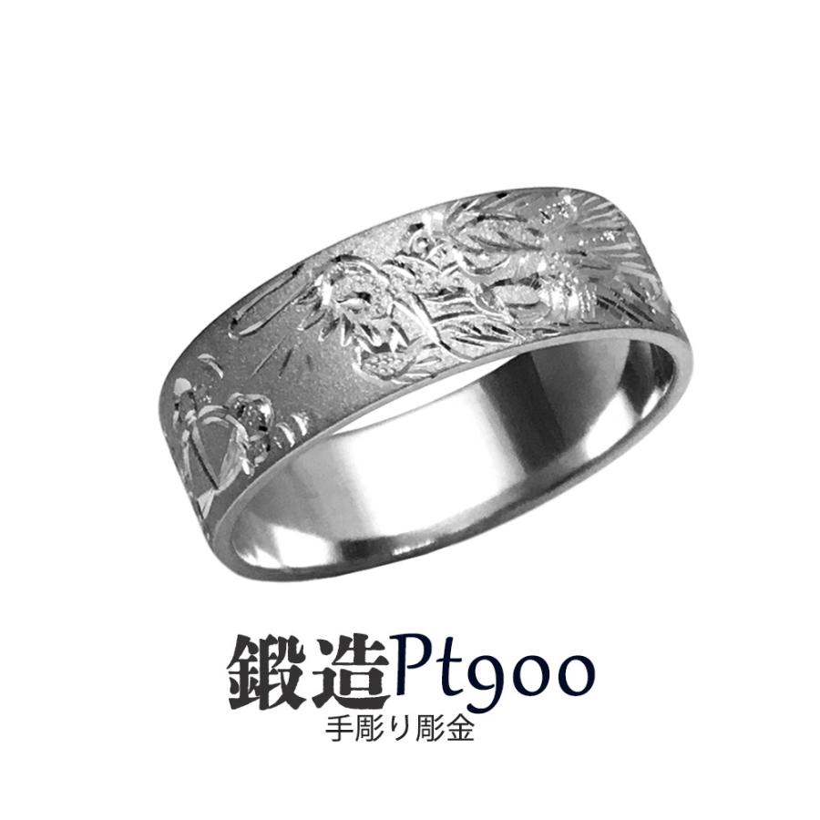 プラチナリング 大きいサイズ Pt900 平打龍彫巾7ｍｍ13ｇ 彫金 高密度 鍛造 たんぞう 指輪 記念日 ギフト オーダー 結婚指輪 Yh150p900c 純金 純プラチナジュエリー館 通販 Yahoo ショッピング