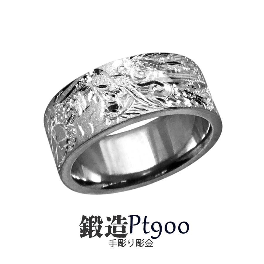 即出荷可 マリッジ マリッジ Pt900平打 プラチナリング 大きいサイズ 高密度 腕時計 アクセサリー 記念日 Yh308p900d 純金 純プラチナジュエリー館 龍彫巾8ｍｍ28ｇ彫金 ギフト 高密度