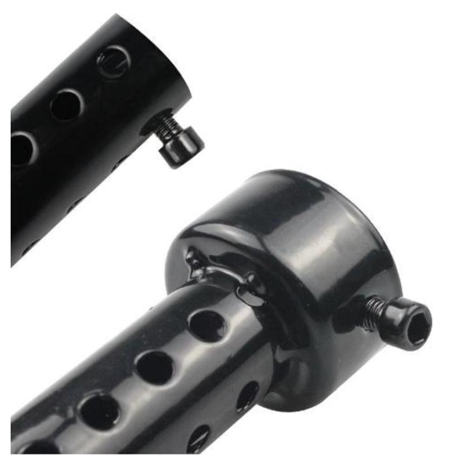 汎用 消音器 サイレンサー バッフル チャンバー 48mm ブラック