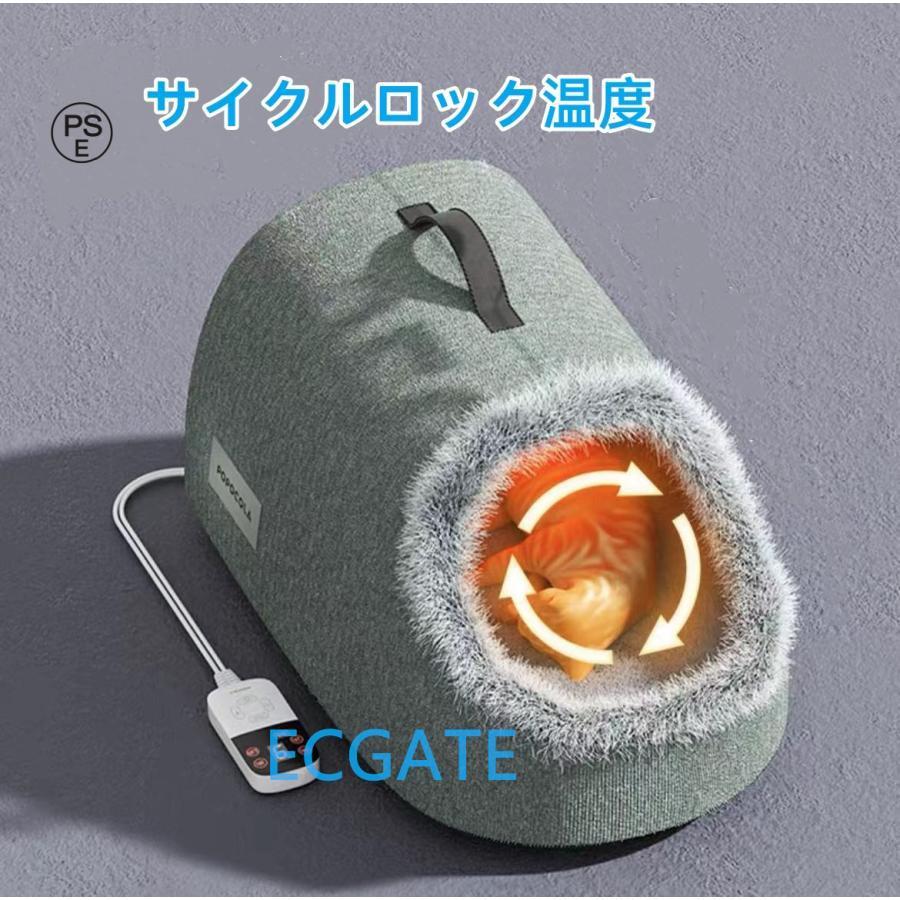 ペットヒーター 猫犬のための究極のソフト暖房ハウス. 屋外の猫のための加熱された猫の家. 9段階温度調節可能、 閉鎖型電気暖房ペットハウス 3/4インチ