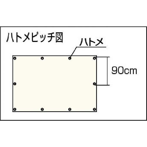 TRUSCO(トラスコ) エコ超厚手UVシート#5000 ODグリーン 1.8m×2.7m 