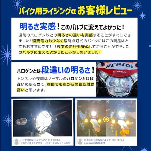 スフィアライト バイク RIZINGα H4 Hi/Lo LED ヘッドライト 6000K