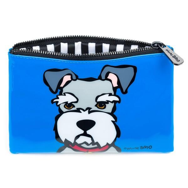 シュナウザー コスメバッグ 防水pvc ファスナー式 化粧ポーチ 13 5cm X Bag Cosmetic テレビで話題 ミニバッグ ミニチュア かわいい犬デザイン 19cm