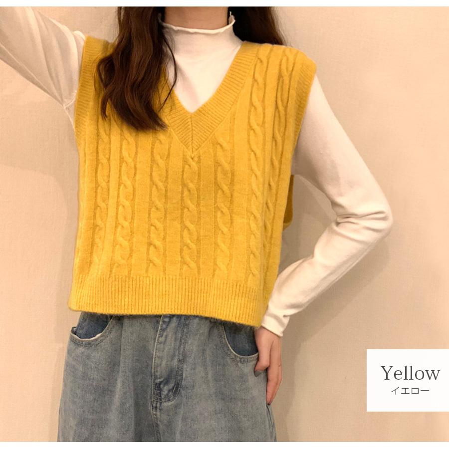 ニットベスト トップス 韓国ファッション 秋冬 韓国 秋服 大人