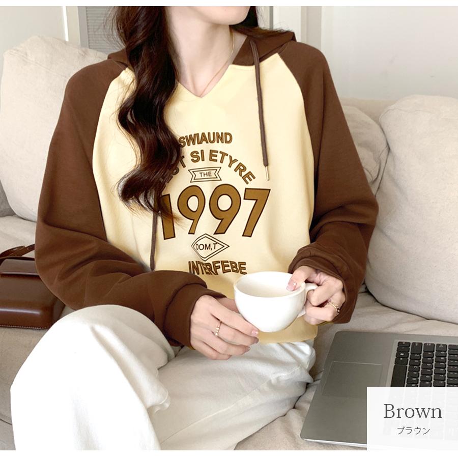 パーカー ショート丈 フード ロゴ 春 秋 冬 トップス スウェット