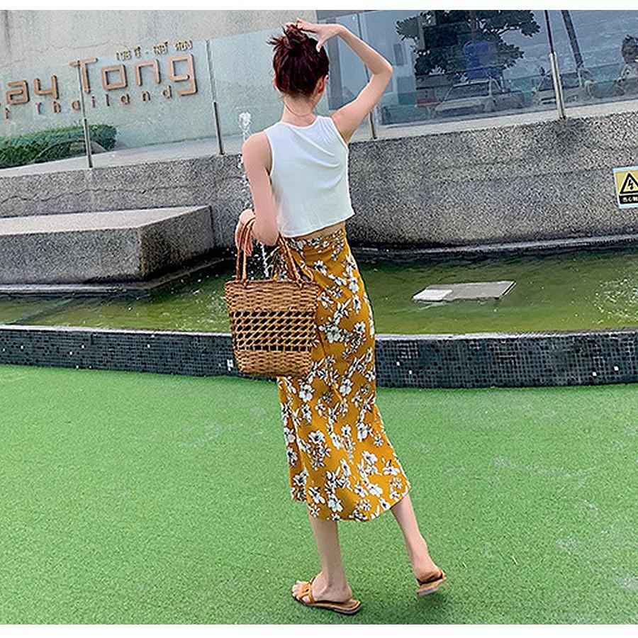 スカート ロング 巻きスカート ラップスカート 収納 2WAY 海リゾート