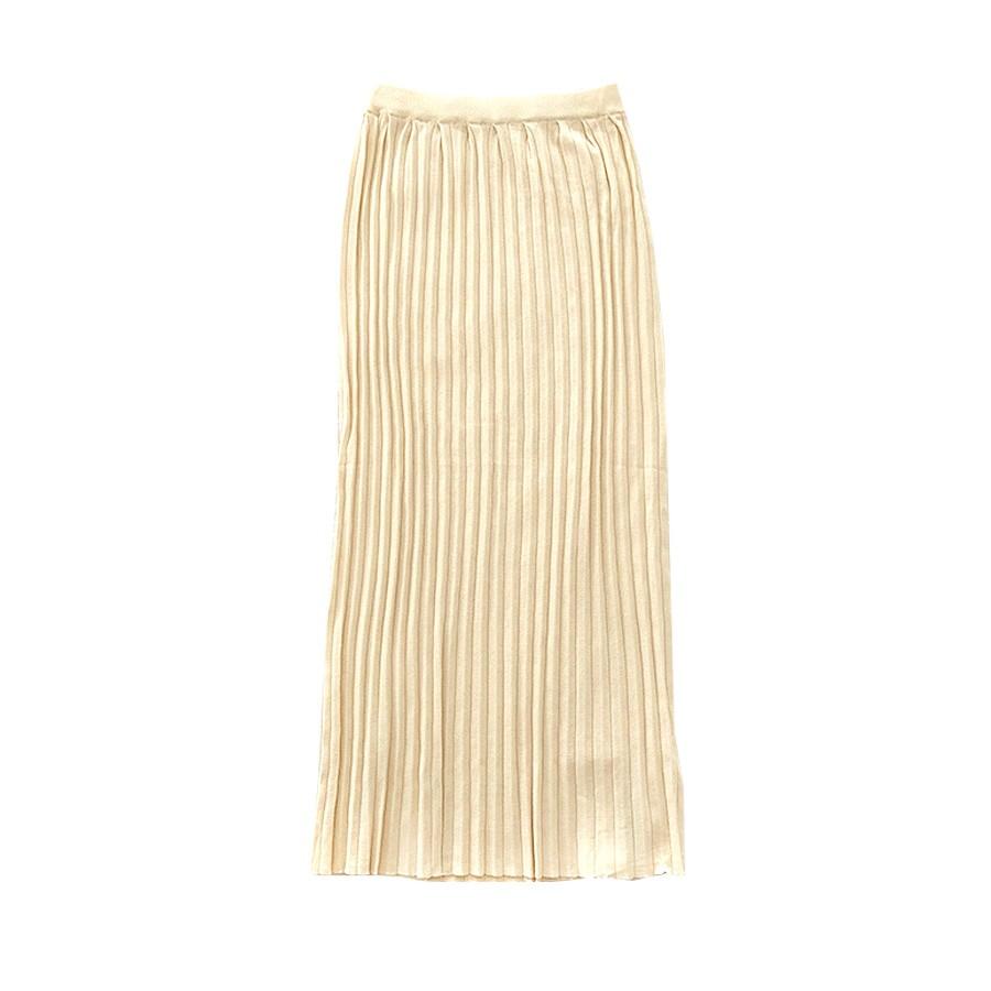スカート ロング ニット プリーツカート 春 夏 秋 冬 ボトムス