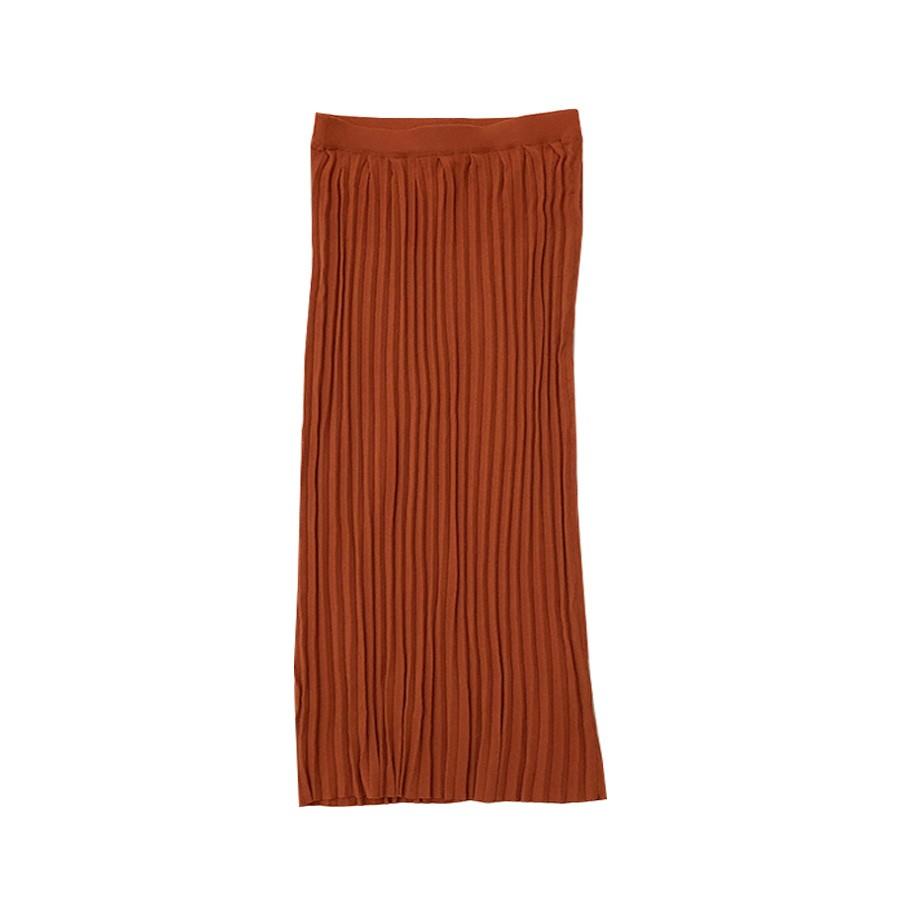 スカート ロング ニット プリーツカート 春 夏 秋 冬 ボトムス