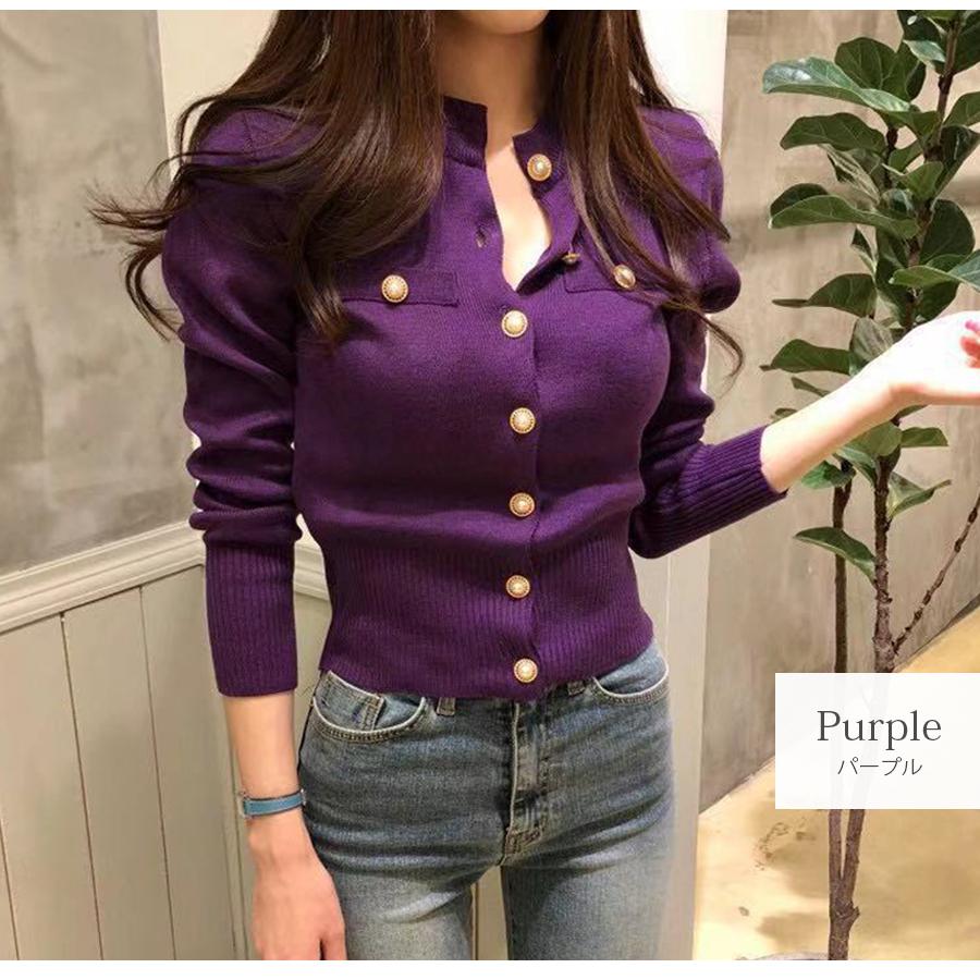 カーディガン 長袖 秋服 韓国ファッション ニット トップス 大人