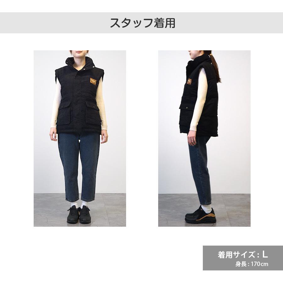ベスト コーデュロイ 中綿 アウター ポケット ボタン ファスナー