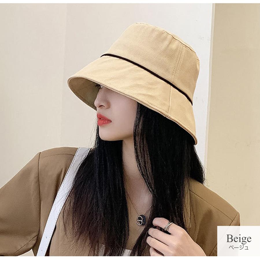 バケットハット 帽子 レディース 韓国ファッション ブラック