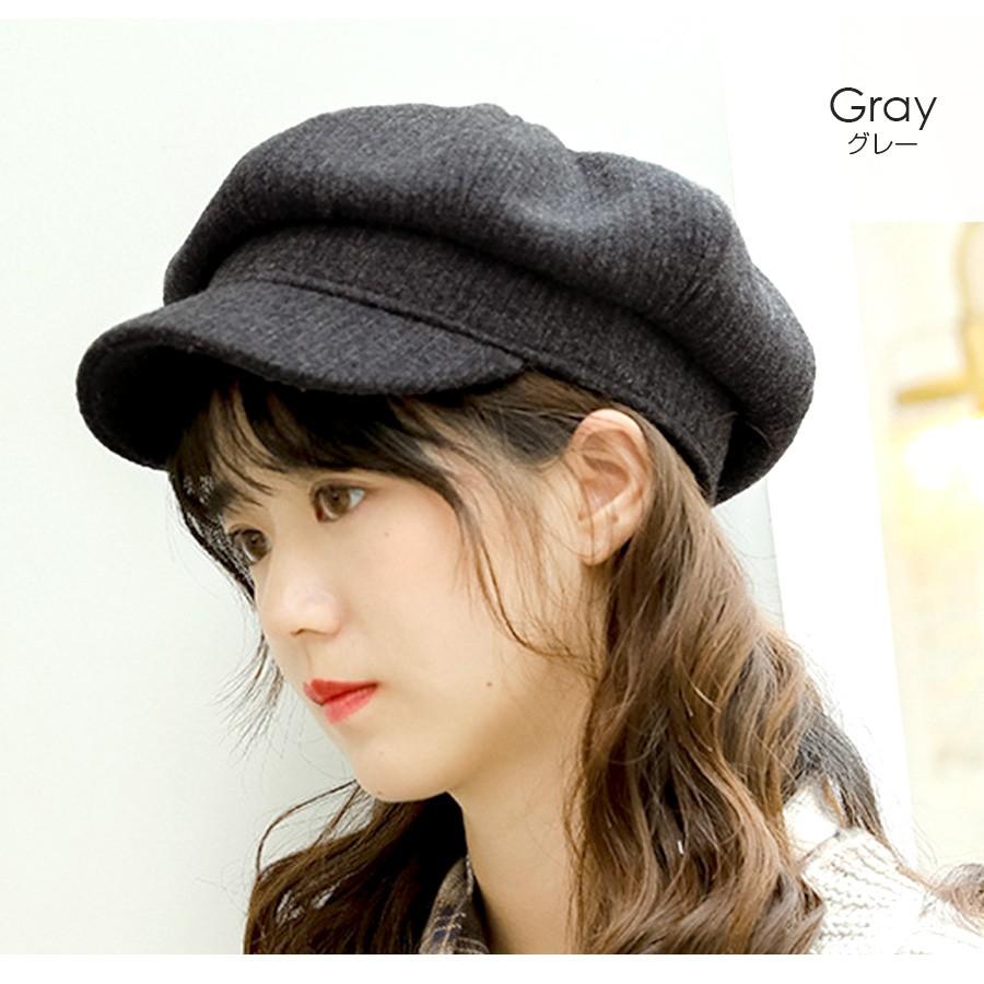 キャスケット レディース 帽子 無地 春 秋 冬 おしゃれ 可愛い