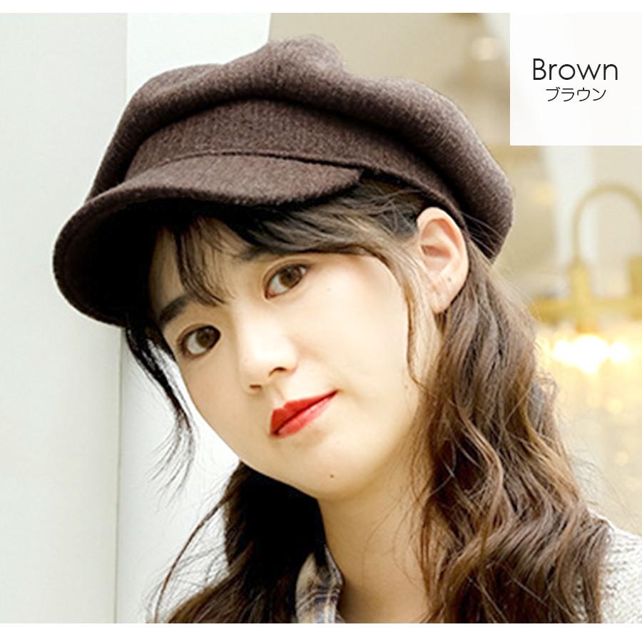 キャスケット レディース 帽子 無地 春 秋 冬 おしゃれ 可愛い