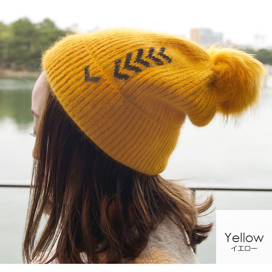 ニット帽 ファー レディース レッド 赤 ブラウン 茶 イエロー 黄色 ベージュ ホワイト 白 グレーブラック 黒 JOCOSA 8485 |  | 11