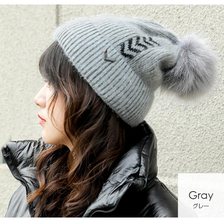 ニット帽 ファー レディース レッド 赤 ブラウン 茶 イエロー 黄色 ベージュ ホワイト 白 グレーブラック 黒 JOCOSA 8485 |  | 14
