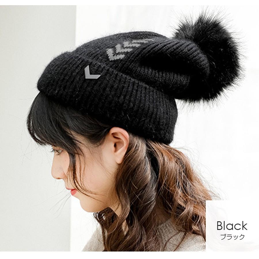 ニット帽 ファー レディース レッド 赤 ブラウン 茶 イエロー 黄色 ベージュ ホワイト 白 グレーブラック 黒 JOCOSA 8485 |  | 15