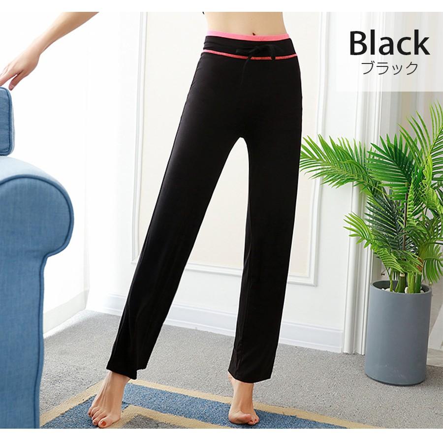 パンツ レディース ヨガ 綿 薄手 トレーニング フィットネス ウエスト