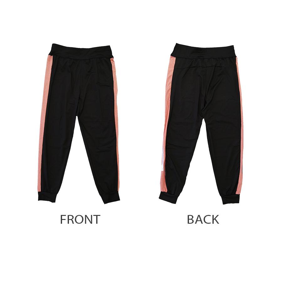 ジョガーパンツ ライン 9分丈 クロップドパンツ スポーツ ダンス 練習