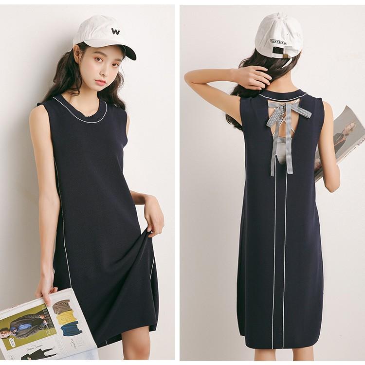 美品✨フォクシー ノースリーブサマーニット 前後2way リボン ボウタイ 42 美品フォクシー ノースリーブサマーニット 前後2way リボン ボウタイ