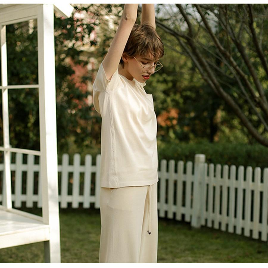 トップス レディース 半袖 ニット 薄手 春 夏 胸ポケット サマーニット