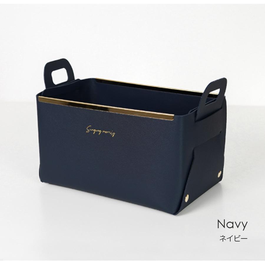 収納かご 小物入れ ボックス ケース 折りたたみ 韓国 ブラウン 茶