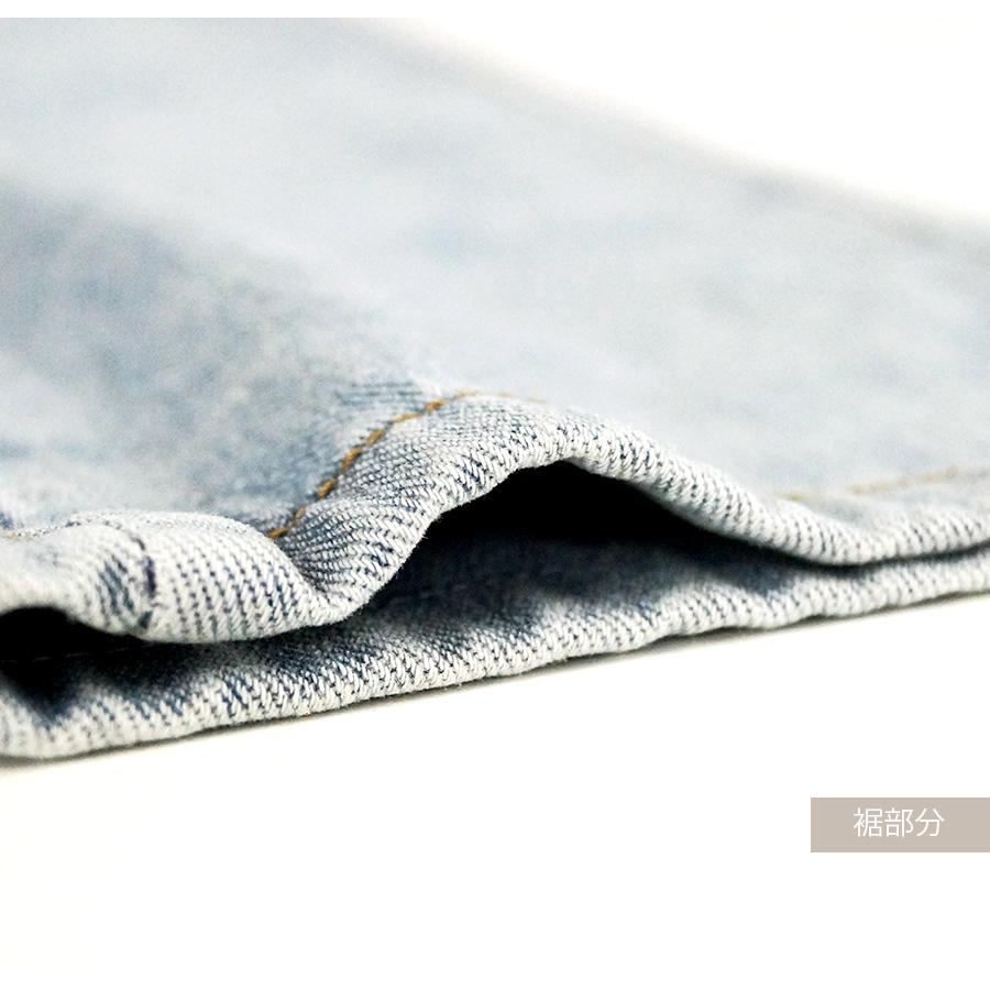 デニムパンツ ハイウエスト テーパード 飾り ボタン ハイライズ デニム ロング丈 スリム ストレート ジーパン ジーンズ ブルー S M L XL JOCOSA 9109 |  | 11