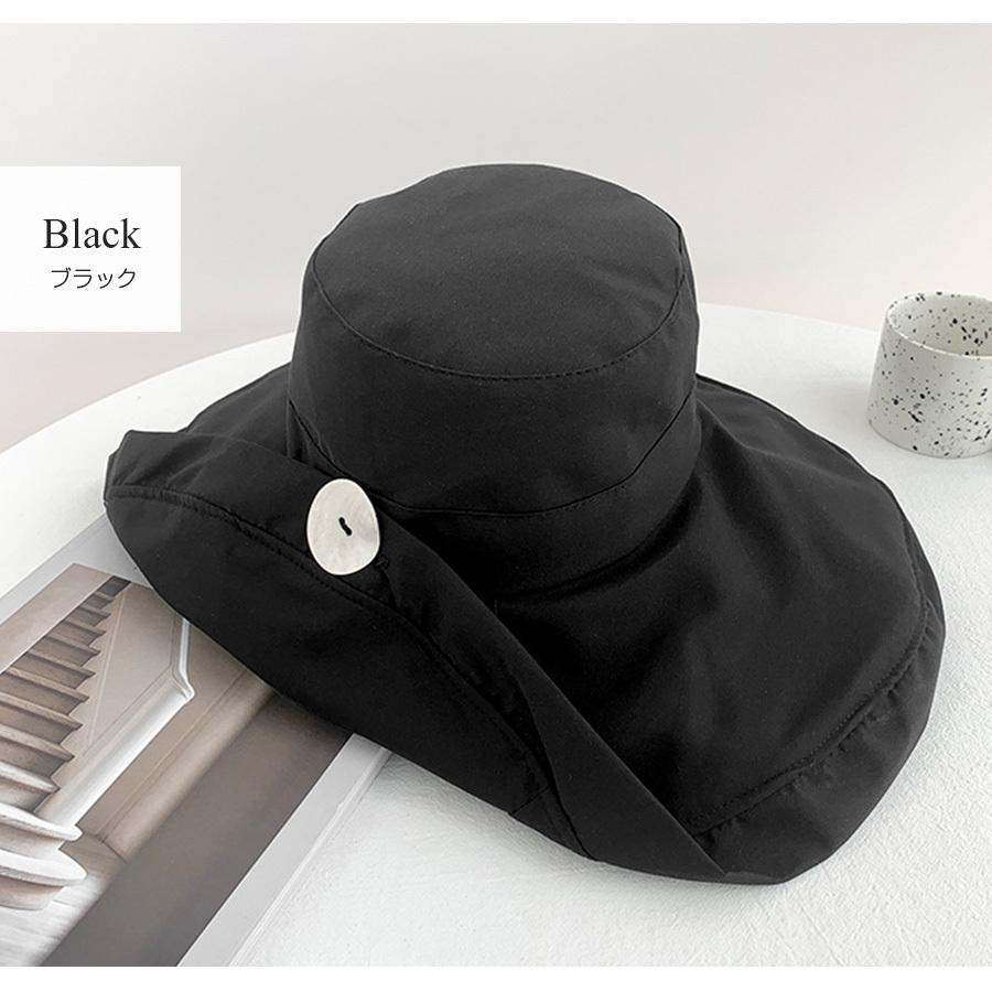 つば広 ハット 帽子 バケットハット ボタン 日よけ 紫外線 対策 2way 韓国ファッション フリーサイズ JOCOSA 9409 |  | 05