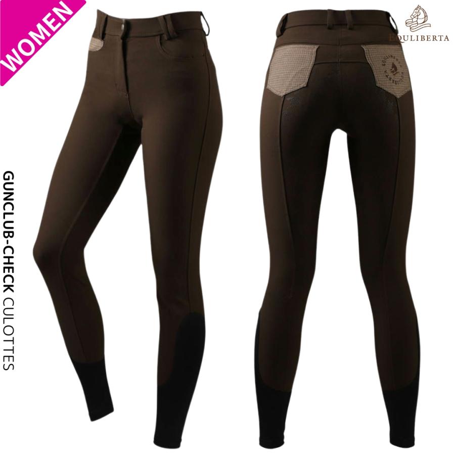 乗馬キュロット 乗馬用 EQULIBERTA ガンクラブチェック キュロット  