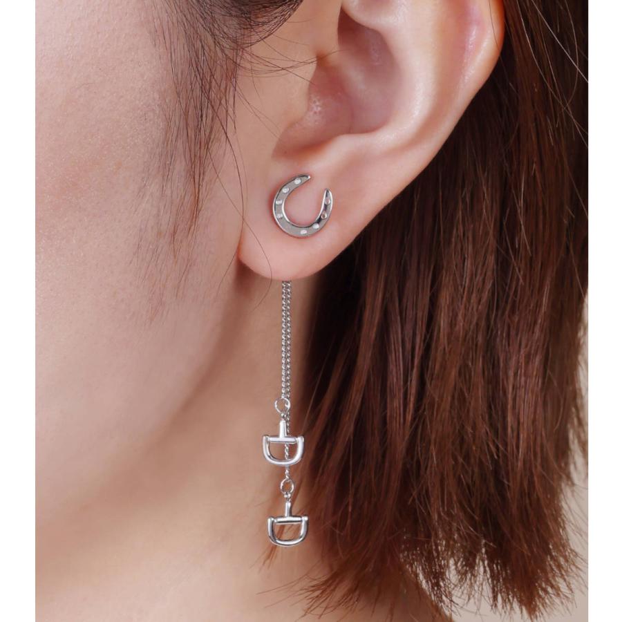 乗馬 ピアス イヤリング JODHPURS ホースチャーム 4way シルバーピアス